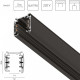 Трек накладной Lightstar Quattro 504038-F