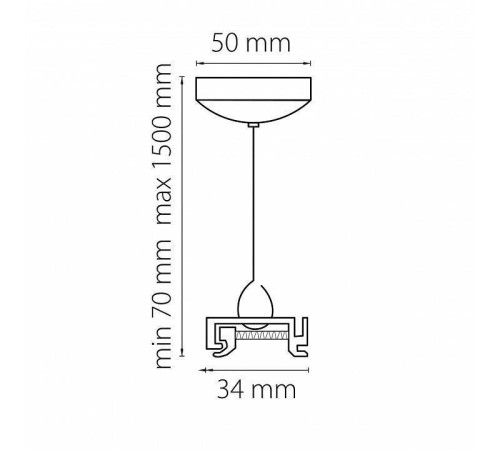 Подвес для трека Lightstar Barra 504176
