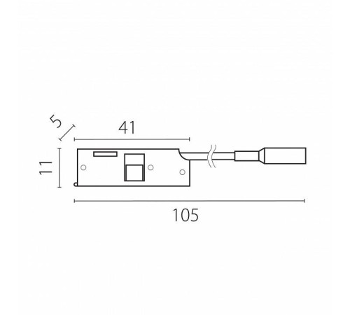 Токопровод концевой Lightstar Linea 506197