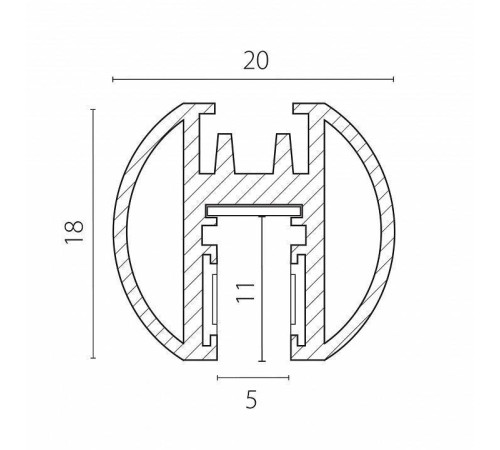 Трек накладной Lightstar Linea 506437