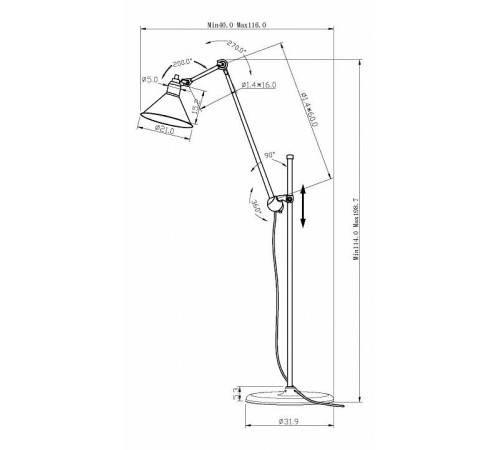 Торшер Lightstar Loft 765717
