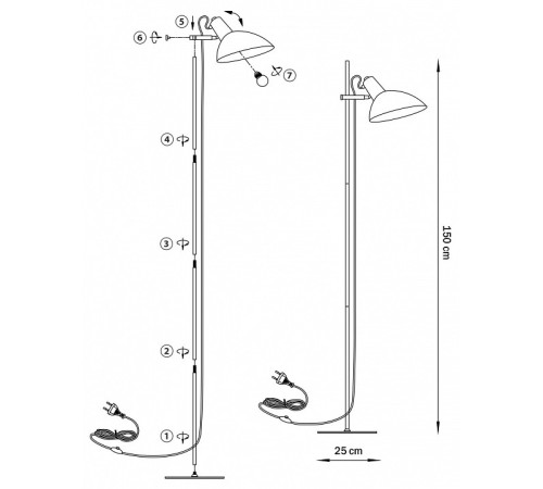 Торшер Lightstar Loft 765747