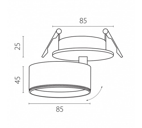 Спот Lightstar Alta Pro A5547RS