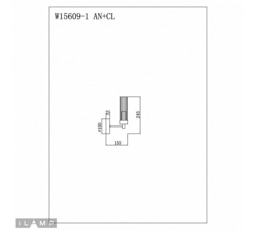 Бра iLamp Evolution W15609-1 AN+CL