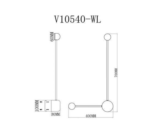 Накладной светильник Moderli Provo V10540-WL