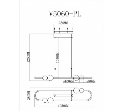 Подвесной светильник Moderli Eclipse V5060-PL