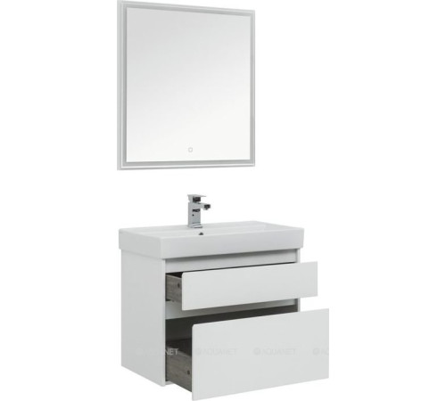 Набор мебели для ванной Aquanet Nova Lite 75 2 ящика белый глянец 00242903