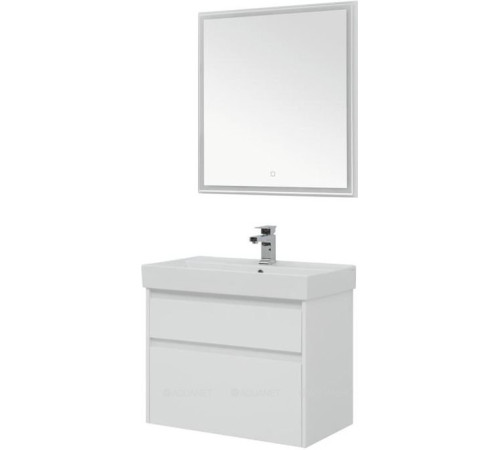 Набор мебели для ванной Aquanet Nova Lite 75 2 ящика белый глянец 00242903