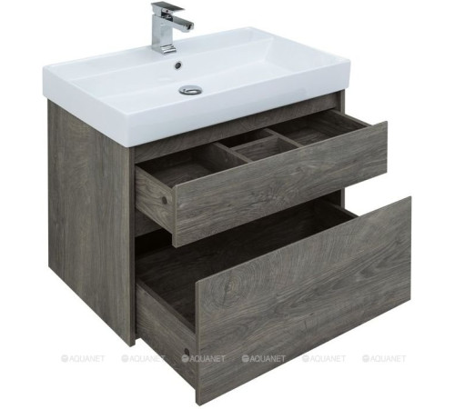 Набор мебели для ванной Aquanet Nova Lite 75 2 ящика дуб рошелье 00242904