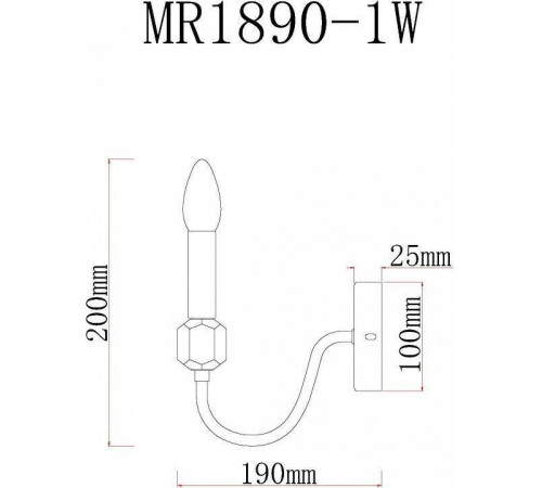Бра MyFar Lena MR1890-1W