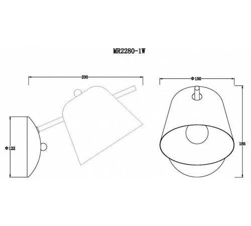 Бра MyFar Clementine MR2280-1W