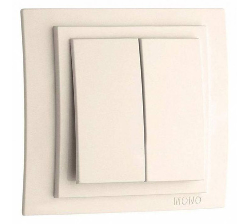 Выключатель двухклавишный Mono Electric Larissa 103-010125-102