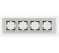 Рамка на 4 поста Mono Electric Style Glass 107-710000-163