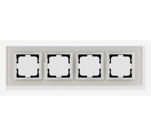 Рамка на 4 поста Mono Electric Style Glass 107-710000-163