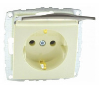 Розетка с заземлением с крышкой, без рамки Mono Electric Despina / Larissa 500-001721-118