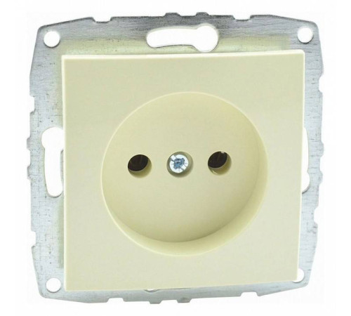 Розетка без заземления Mono Electric Despina белая без рамки 500-001722-116