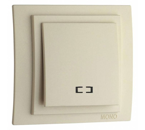 Выключатель одноклавишный с подсветкой без рамки Mono Electric Despina / Larissa 500-001725-101