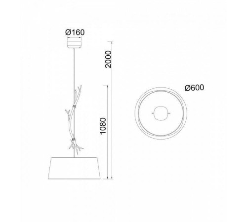 Подвесной светильник Mantra Sabina 6178
