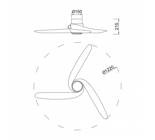 Светильник с вентилятором Mantra GROENLAND 9067