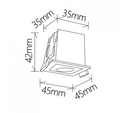 Встраиваемый светильник Mantra BLAU 9126