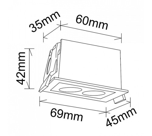 Встраиваемый светильник Mantra BLAU 9128