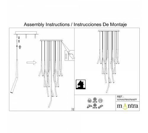 Основание Mantra Modular Light Florones 9375