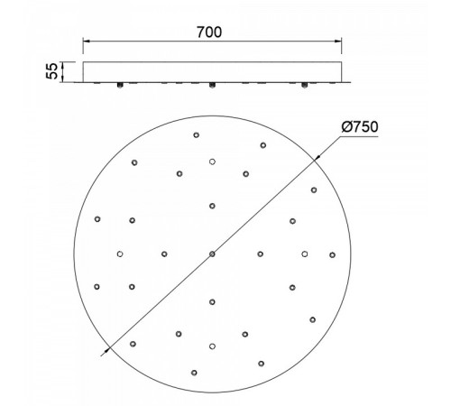 Основание Mantra Modular Light Florones 9376