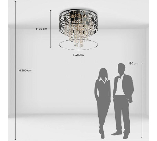 Потолочная люстра De City Бриз 25 111018405