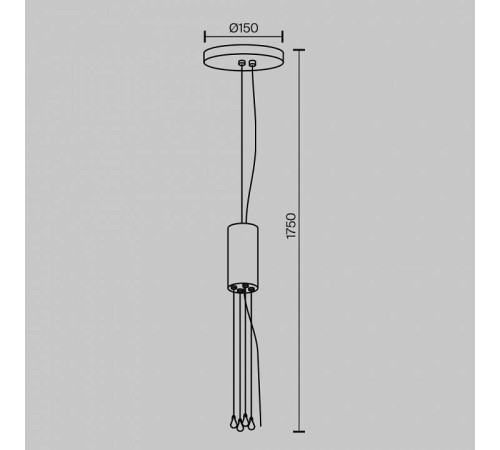 Подвес Maytoni Zon C032C-04-MG-1
