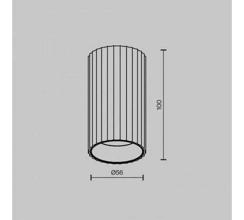 Накладной светильник Maytoni Calipso C106CL-01-GU10-W