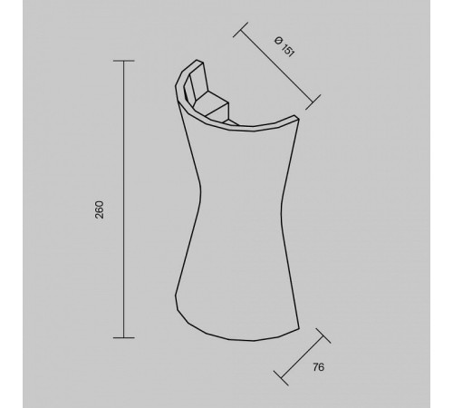 Накладной светильник Maytoni Parma C123WL-GU10-02-W