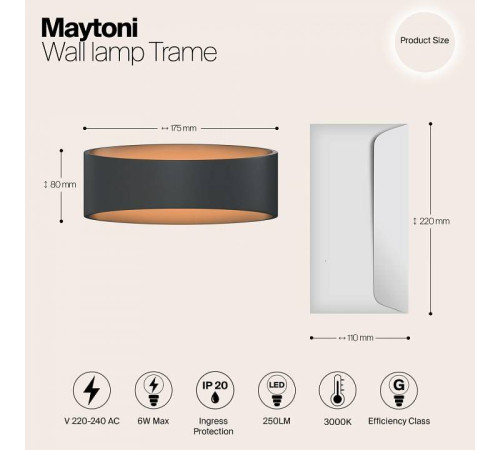 Накладной светильник Maytoni Trame C806WL-L5B