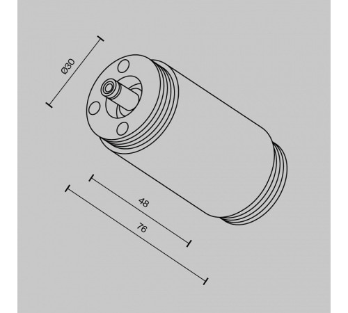 Соединитель линейный для треков Maytoni CA013IC-B