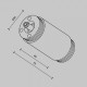 Соединитель линейный для треков Maytoni CA013IC-B