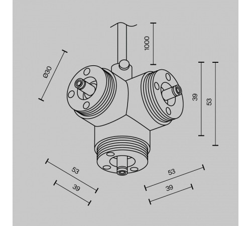 Токопровод угловой внутренний Maytoni CA016TC-P-B