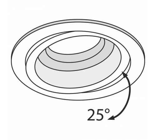Встраиваемый светильник Maytoni Atom DL025-2-01B