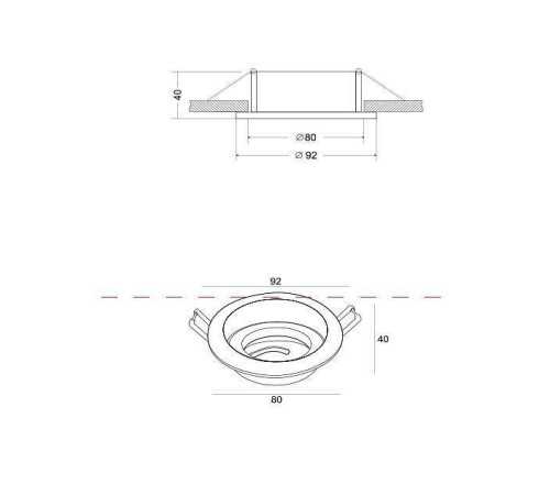 Встраиваемый светильник Maytoni Atom DL025-2-01B