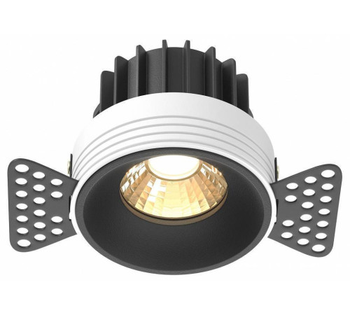 Встраиваемый светильник Maytoni Round DL058-12W2.7K-TRS-B