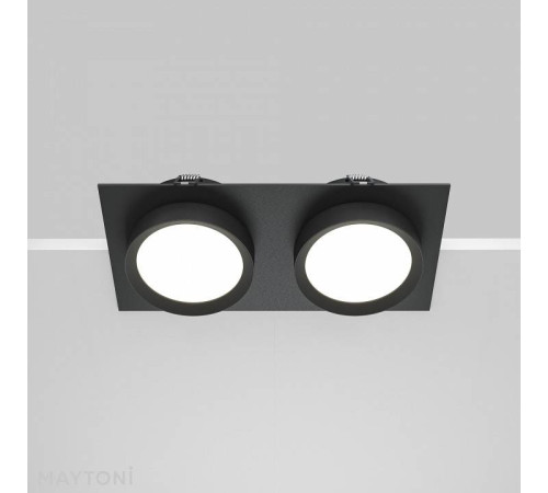 Встраиваемый светильник Maytoni Hoop DL086-02-GX53-SQ-B