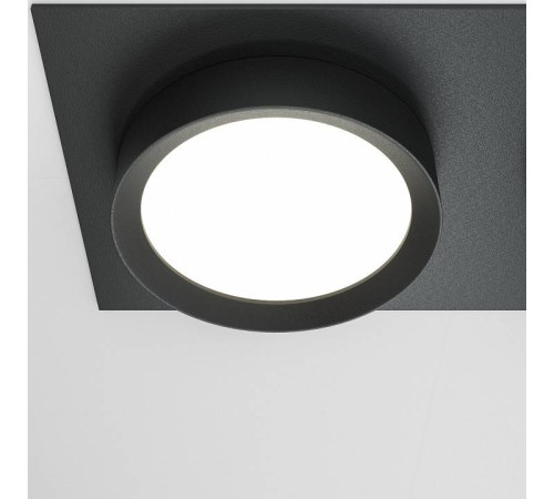 Встраиваемый светильник Maytoni Hoop DL086-02-GX53-SQ-B