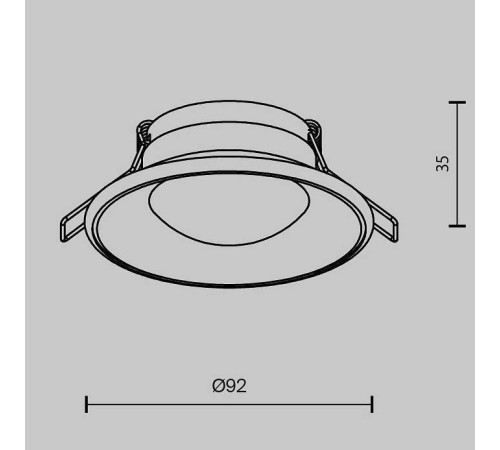 Встраиваемый светильник Maytoni Spark DL096-GU10-W