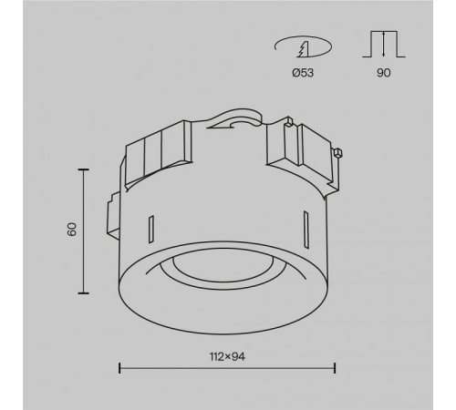 Встраиваемый светильник Maytoni Intro DL110-GU10-W