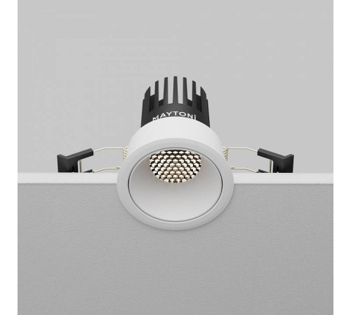 Встраиваемый светильник Maytoni Dip 10 Вт 4000 К белый DL115-10W-4K-W