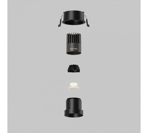 Встраиваемый светильник Maytoni DL116-10W-3K-B