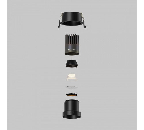 Встраиваемый светильник Maytoni DL116-10W-3K-B