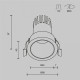 Встраиваемый светильник Maytoni DL116-10W-3K-B