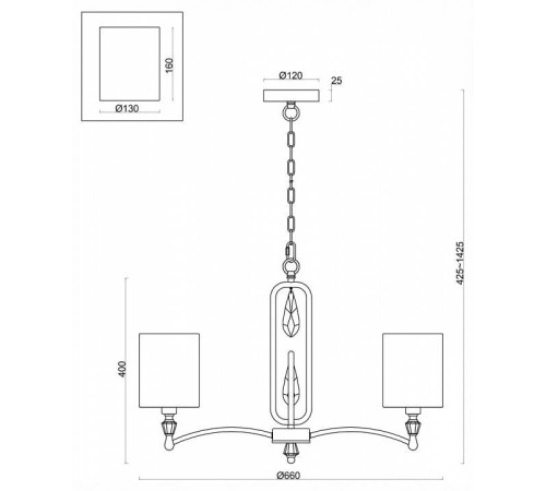 Подвесная люстра Freya Riverside FR1007PL-05N