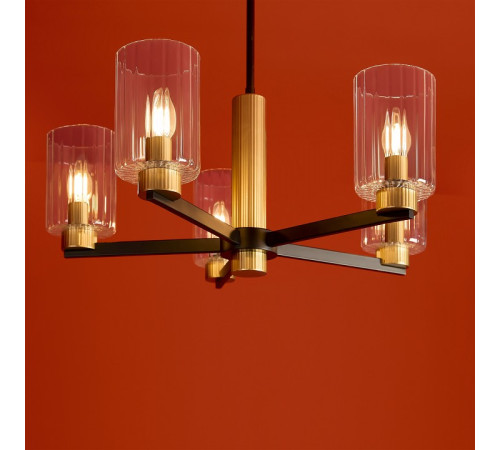 Люстра на штанге Freya Ombre FR2051CL-05BBS