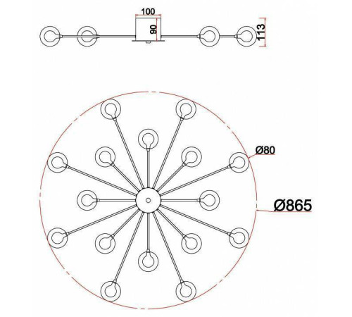 Потолочная люстра Freya Celebrity FR5242CL-16BS1