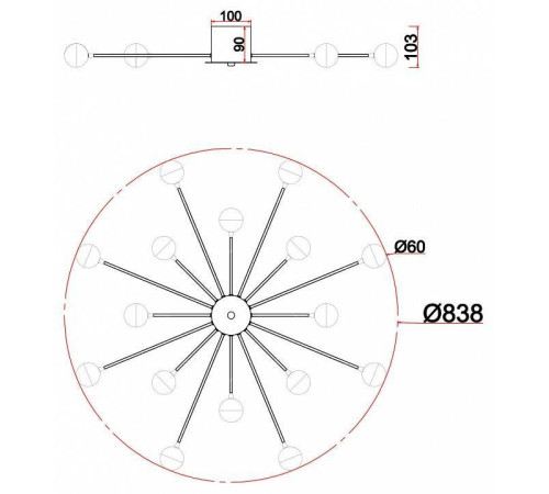 Потолочная люстра Freya Celebrity FR5242CL-16BS